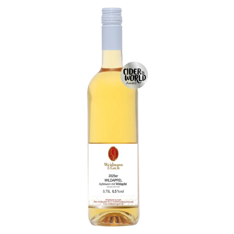 Wildapfel Apfelwein 2025er 6,5% Vol Alk
